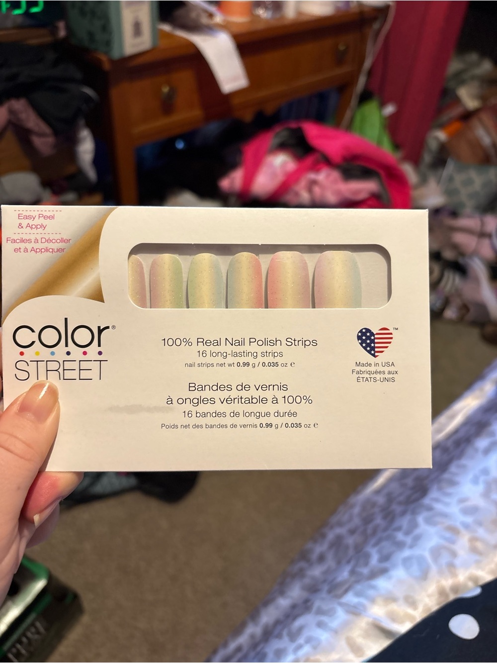 Color Street Soft Pastel Rainbow Gradient Nail Strips